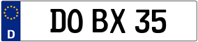 Truck License Plate